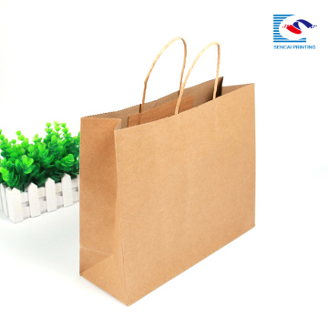 Chinese suppliers custom size cheap brown kraft paper bags
